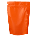 Пакет дой пак оранжевый матовый металлизированный с замком zip-lock