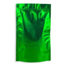 Пакет дой пак металлизированный зелёный матовый с zip-lock