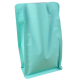 Пакет восьмишовный бирюзовый матовый с боковыми вставками