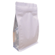 Пакет восьмишовный белый матовый с прозрачными боковыми вставками