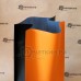 Пакет пятишовный оранжевый матовый с черными вставками