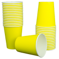 Бумажные стаканы желтые