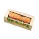 Упаковка для сэндвичей из половинки багета ECO BAGUETTE BOX / ECO SANDWICH BOX