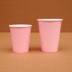 Бумажные стаканы розовые