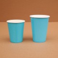 Бумажные стаканы голубые