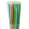Пластиковые трубочки в индивидуальной упаковке, цветные