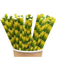 Бумажные трубочки для напитков Бамбук