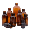 Флаконы из коричневого стекла с широким горлом