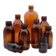 Флаконы из коричневого стекла с широким горлом