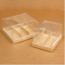 Коробочки для пирожных с прозрачной крышкой