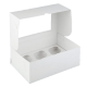 Упаковка для маффинов OSQ MUF PRO с окном белого цвета