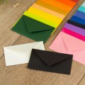 Конверты под визитки цветные с треугольным клапаном 