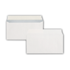 Почтовые конверты белые с прямым клапаном
