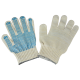Рабочие перчатки ХБ с ПВХ покрытием, белые