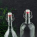 Стеклянная бутылка с бугельным замком емкостью 0.7 л и 1 литр