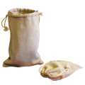 Льняные мешочки с завязками