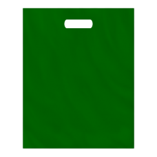 Пакеты с вырубной ручкой, тёмно-зелёные