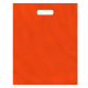 Пакеты с вырубной ручкой, оранжевые