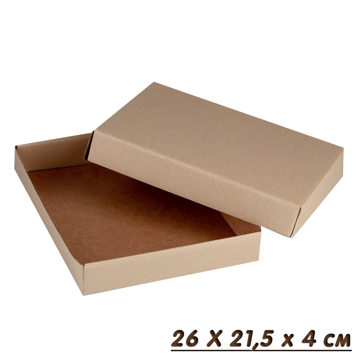 Коробка из микрогофрокартона коричневая