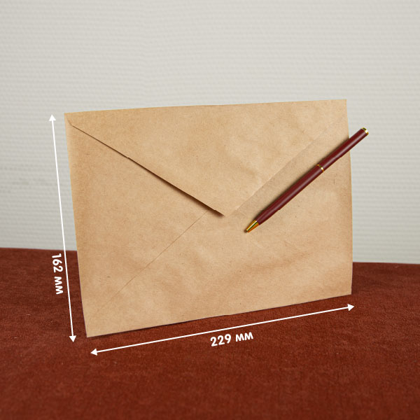 Крафт конверты с треугольным клапаном