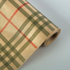 Крафт бумага в рулоне с рисунком
