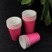 Бумажные стаканы ярко-розовые - экологичный выбор для вашего бизнеса и мероприятий