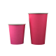 Бумажные стаканы ярко-розовые