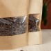 Пакет дой-пак бумажный крафт с прозрачным окошком 70 мм с замком zip-lock