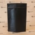 Пакет дой пак бумажный крафт трехслойный черный с замком zip-lock