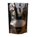 Пакет дой пак черный с овальным окошком с замком zip-lock