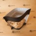Пакет дой пак бумажный черный с прозрачным окошком с zip-lock