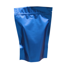 Пакет дой пак металлизированный синий (процесс) матовый с zip-lock