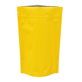 Пакет дой пак металлизированный желтый матовый с zip-lock