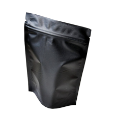 Пакет дой пак металлизированный черный матовый с замком zip-lock