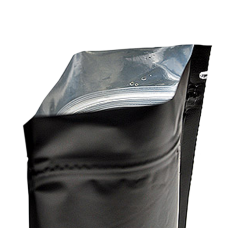 Пакет дой пак металлизированный черный с замком zip-lock