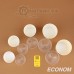 Супницы белые ECONOM с прозрачной крышкой