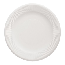 Бумажные тарелки белые ECO PLATE