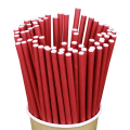 Бумажные трубочки Бордовые