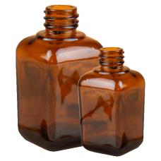 Флаконы из коричневого стекла квадратные GL18