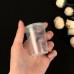 Пластиковые мерные стаканы 30 и 50 мл с крышкой - прозрачные, с градуировкой