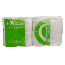 Бумага туалетная FOCUS Eco, 2-слойная, белая Бумага туалетная FOCUS Eco, 2-слойная, белая