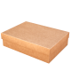 Коробочка из крафт картона, крышка - дно