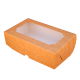 Коробочка крафт с окошком 