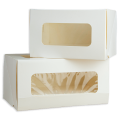 Упаковка для тортов и десертов ECO CAKE ROLL TWO WINDOW WHITE