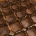 Квадратные капсулы для выпечки, коричневые