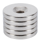 Магнит неодимовый круглый с отверстием (кольцо) 