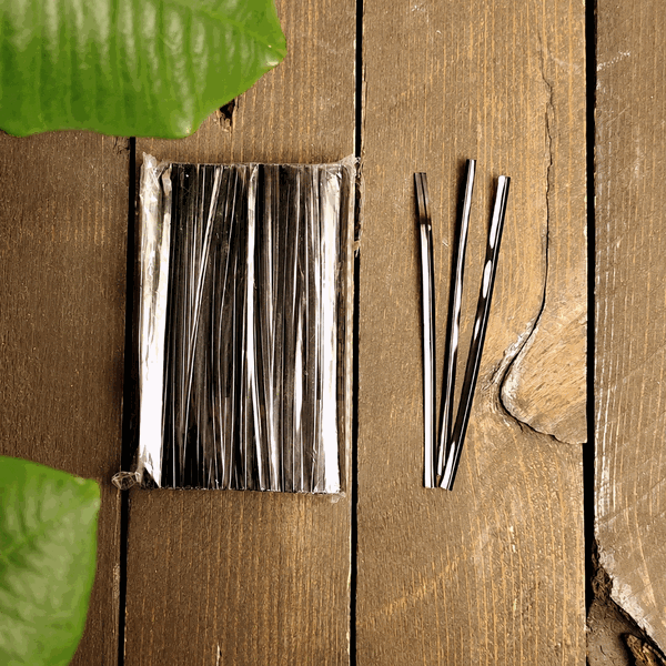 Клип-лента для пакетов (твист-лента) - гибкий фиксатор для упаковки - Арт. 10427. 10. Черный Клип-лента для пакетов (твист-лента) - гибкий фиксатор для упаковки - Арт. 10427. 10. Черный
