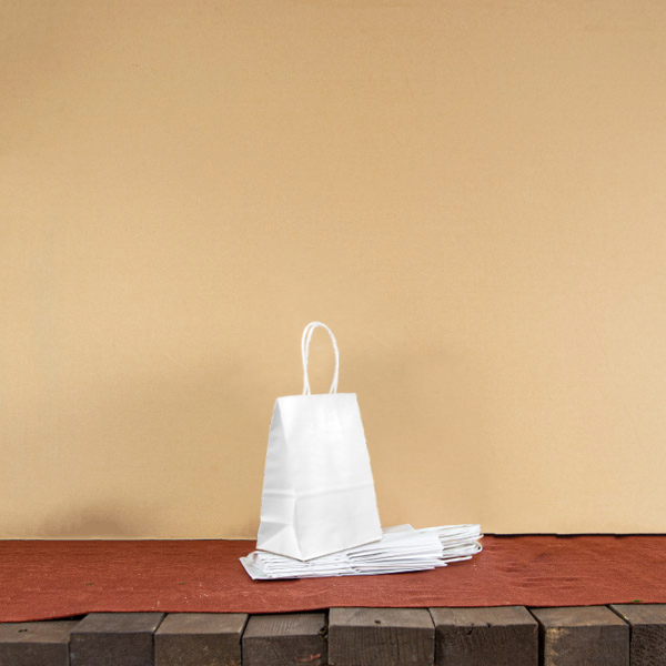 Крафт пакет с кручеными ручками